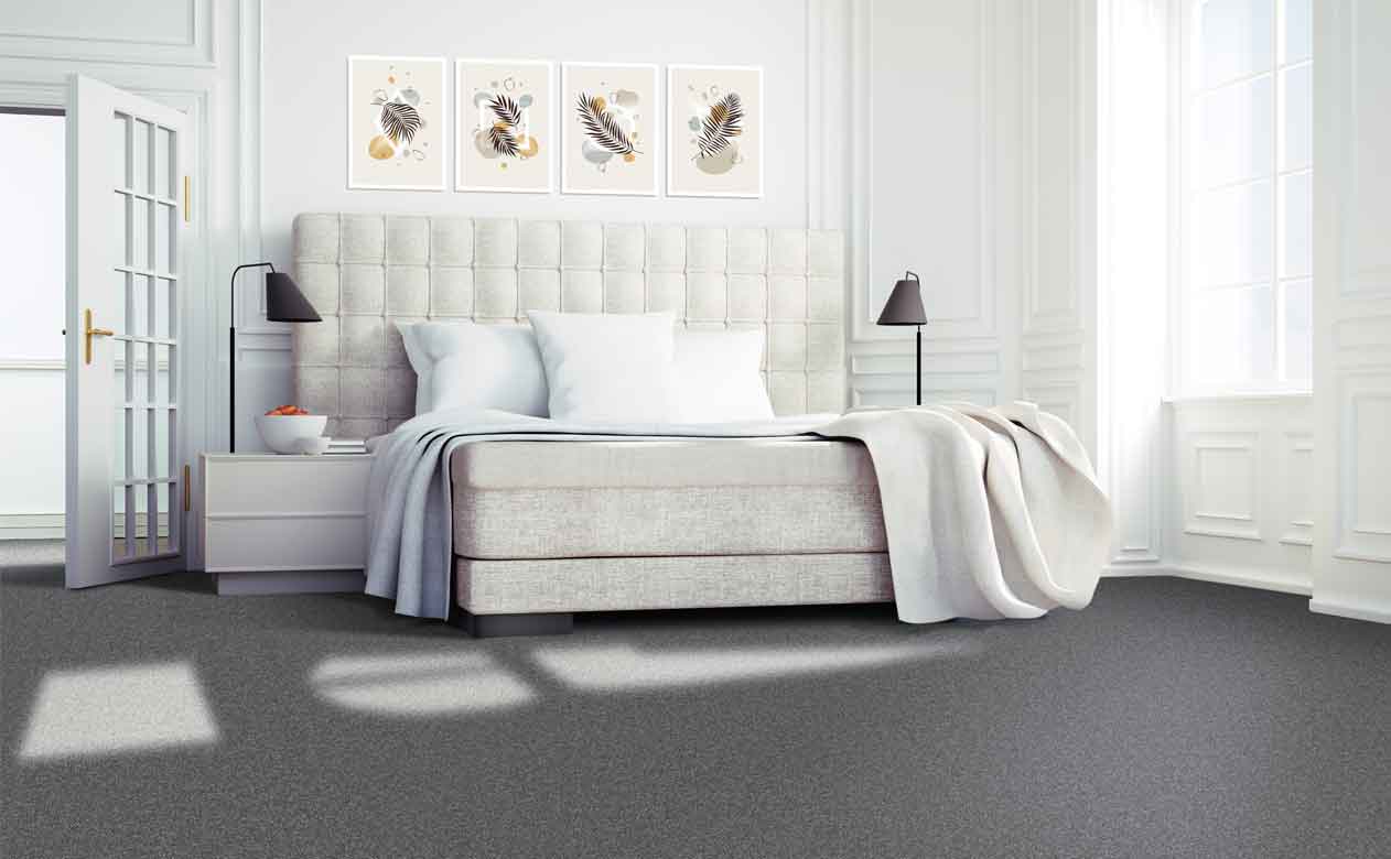 grey carpet in bedroom